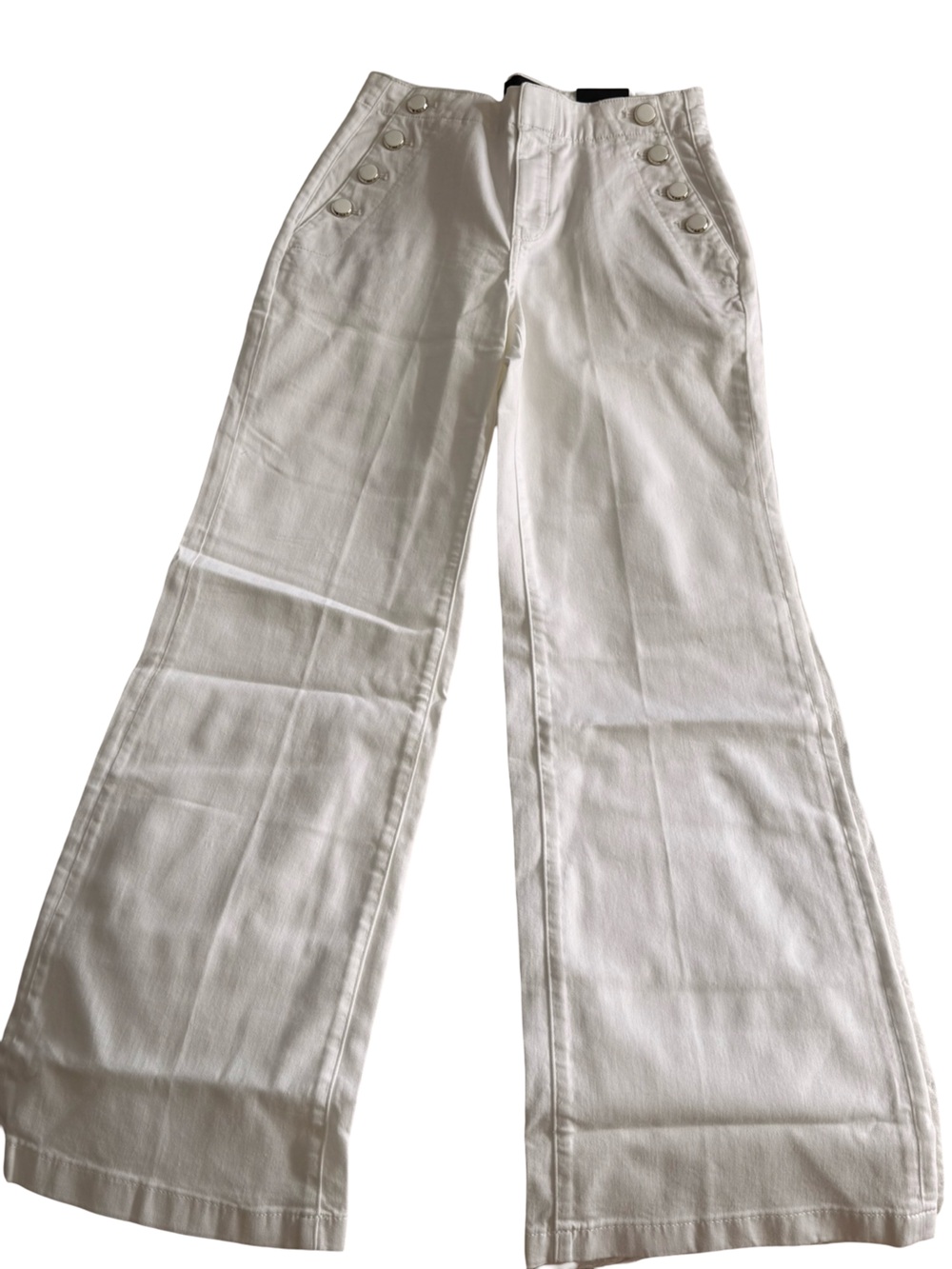 White House Black Market White High-Rise Waistband Pants - Picture 3 of 6